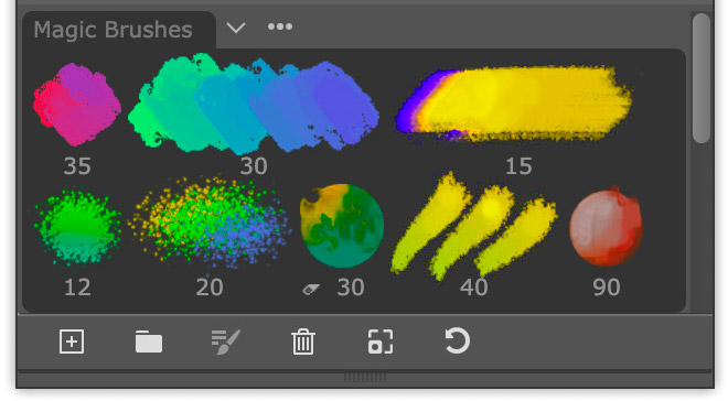 New brush stroke types New brush stroke types