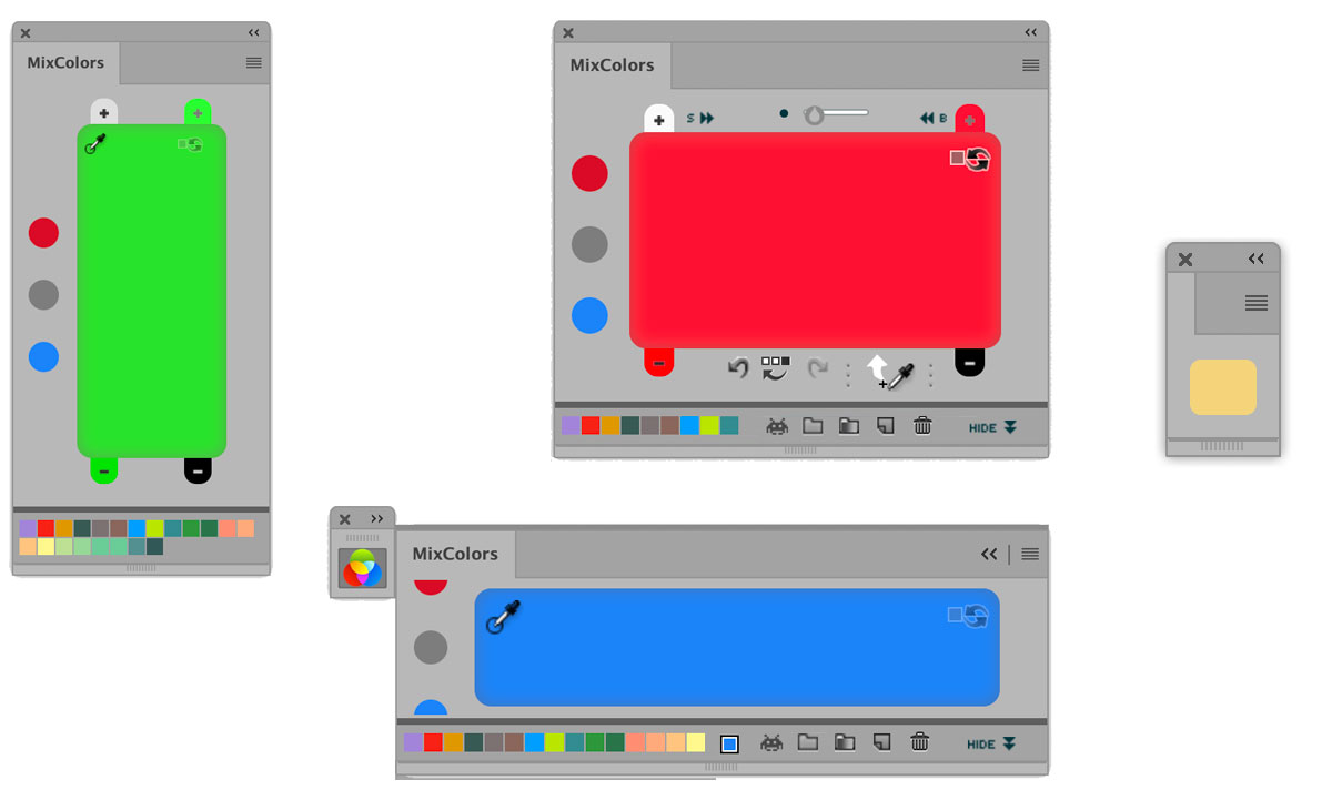 Photoshop MixColors can be scaled arbitrary Photoshop MixColors can be scaled arbitrary